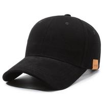 Plus Size Men's Baseball Cap Big Head Circumference Deepened Cap Light Board Solid Color Sun Hat Outdoor Casual Men's Hat Adjustable pilka spalva
