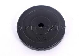 Vinilo svorio diskas štangoms ir hanteliams 10kg (31,5,5mm)