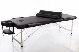 Masažo stalas + masažo pagalvėlės RESTPRO® ALU 3 Black