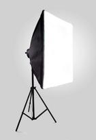LED Quadhead 4x125W, Softbox 50x70cm with Light stand (foto_05081)