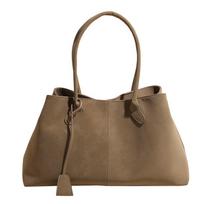 Retro Shoulder Handheld Commuting Tote Bag - Large Capacity Casual Underarm Bag kava