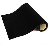 25cm*1m/3m/5m/10m/20m Juodas pliušinis flokuotas audinys Lipnus aksominis pamušalas Lipnus veliūro audinys papuošalų dėžutei, automobilio interjerui 25cm x 20cm&1.2mm juoda
