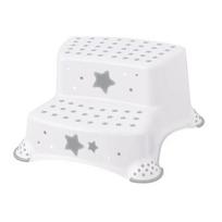 Dvigubas vonios laiptelis Lorelli Stars, baltas