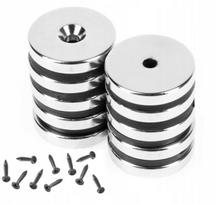 Neodimio magnetas su sriegiu 20x3 mm, N45, 10 vnt.