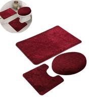Carpets,Piece Non Slip Bath Mat and Toilet Mat Set, Fast Dry Bathroom Kitchen Mats Soft Comfortable Water Absorbent,