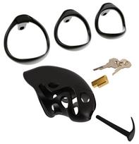 SuperLove Cock Cage with Dilator Black