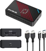 "AVerMedia" 4K HDMI fiksavimo kortelė transliacijoms, PS5, "Xbox", "Nintendo Switch", PC, USB 3.2 žaidimų fiksavimo įrenginys "Twitch", OBS, "YouTube", "Discord", mažo vėlavimo įrašymas, GC553Pro Live Gamer Ultra S