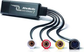 "AverMedia" [C039] DVD EZMaker 7 - VHS/8mm/Hi8 vaizdo įrašų keitiklis, skirtas redaguoti po apdorojimo [vaizdo įrašai iš VHS į PC/DVD], juodas