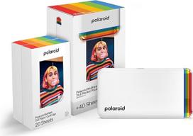 "Polaroid Bundle Hi-Print+Paper" - 2-oji karta - "Bluetooth" prijungtas 2x3 kišeninis nuotraukų ir dažų spausdintuvas - baltas