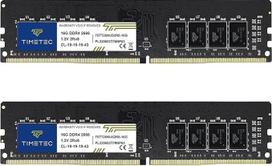 "Timetec Premium" 32GB KIT (2 x 16GB) DDR4 2666MHz PC4-21300 Non-ECC Unbuffered 1.2V CL19 2Rx8 288Pin UDIMM staliniams kompiuteriams skirta operatyvioji atmintis (32GB KIT (2 x 16GB))