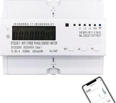 3 fazių 80A išmanusis dvikryptis skaitiklis Laikmatis Energijos suvartojimo monitorius kWh Jungiklis Wattmetras 3 x 120 V 3 x 220 V