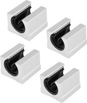 4 vnt SBR20UU linijinių guolių blokas, 20 * 39 * 11 mm atviras linijinis slydimo guolių blokas 3D spausdintuvas CNC dalys