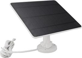 Fafeicy 12 W saulės baterija stebėjimo kamerai Saulės įkroviklis Saulės energijos skydelis su C tipo USB jungtimi, skirtas durų skambučiui, ventiliatoriui, žibintuvėliui, mažam varikliui