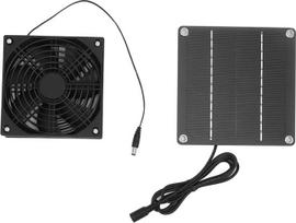 für Solar-Dachbodenventilator, hocheffizientes monokristallines Panel, 2200 U/min Abluft für Zuhause, Wohnmobil, Gewächshaus, Schuppen, Haustierhaus, Fensterkühlung,