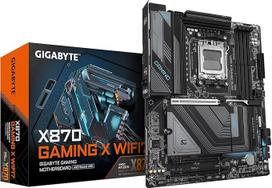 GIGABYTE X870 Gaming X WIFI7 pagrindinė plokštė - palaiko AMD Ryzen 9000 procesorius, 16+2+2 fazių VRM, iki 8000 MHz DDR5 (OC), 1xPCIe 5.0, "Wi-Fi 7", 2,5GbE LAN, USB 4