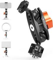 K&F CONCEPT MS27 Magic Arm su "Cold Shoe" ir 1/4 colio varžtu, mini stebuklinga ranka su dviem 360° kampu besisukančiomis rutulinėmis galvutėmis