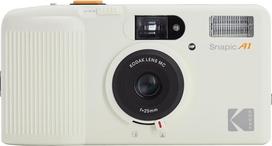 KODAK Snapic A1 35-mm-Filmkamera, 35 mm, wiederverwendbar, 2-Zonen-Fokus, leicht, kompakt (Film und AAA-Batterie sind nicht im Lieferumfang enthalten) (Einzel, Elfenbeinweiß)
