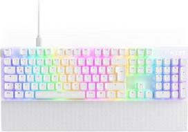 NZXT Funkcija 2-2024 Optinė pilno formato žaidimų klaviatūra su RGB apšvietimu 8K užklausų sparta Linear Opt. Reguliuojami trigerio jungikliai Karšto keitimo žaidimų klaviatūra Balta - vokiška (QWERTZ)