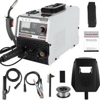 Suvirinimo aparatas be dujų, nešiojamas suvirinimo elektrodų aparatas, 220 V 3-in-1 daugiaprocesis suvirinimo aparatas, su 1 kg dvigubu suvirinimo aparatu be dujų MIG/MMA-160A, su LED skaitmeniniu ekranu, skirtas profesionalams ir namų meistrams