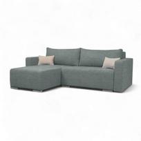 Kampinė sofa-lova Deka-S+, pilka