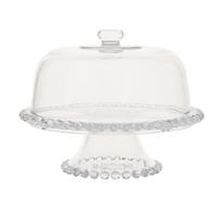 Stiklinė lėkštė 3in1 CAKE PLATE D31xH23cm