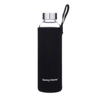 Geriamojo gėrimo butelis GLASS H22,5cm 550ml stiklas, juodas korpusas