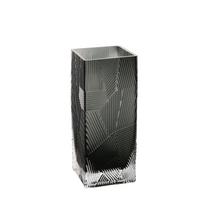 Vaza ZANA 10x10xH25cm, pilkas stiklas