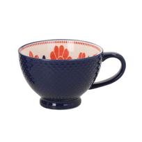 Puodelis SEREN H7,7cm 355ml, mėlynas/raudonas