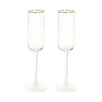 Šampano taurė GOLD RIM 2vnt H24,1cm, 270ml
