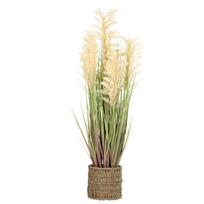 Dirbtinis augalas SODYBA H87cm, smėlio spalvos sorgas, žolė su vazonu