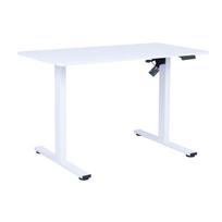 Rašomasis stalas ERGO FIT su 1 varikliu, 120x60xH71,5-116cm, baltas