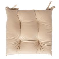 Kėdės pagalvėlė VELVET NEW 40x40cm, šviesiai smėlio spalvos