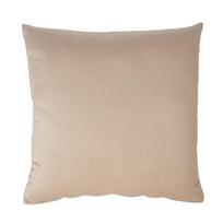 Pagalvė VELVET NEW 50x50cm, su užtrauktuku, šviesiai smėlio spalvos