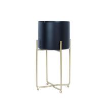 Gėlių stovas DEIA BLACK S 19,5x18xH37cm, juodas/auksinis
