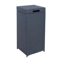 Šiukšlių dėžė WICKER 36x36xH80cm, juoda
