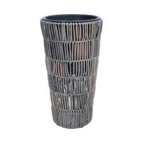 Augalų laikiklis WICKER D28xH50cm, pilkas