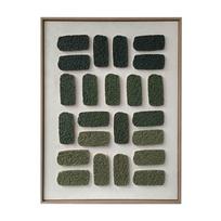 Sienų meno kūrinys WALLY 60x80cm, žalias labirintas 1