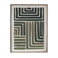 Sienų meno kūrinys WALLY 60x80cm, žalias labirintas 2