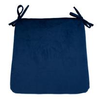 Pagalvėlė VELVET 2, skirta kėdei 39x39cm, mėlyna
