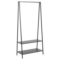 Drabužių lentyna SEAFORD 77x37xH165cm, juoda