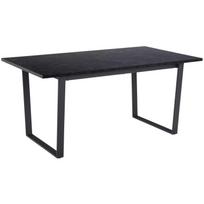 Valgomojo stalas AMBLE 160x90xH74cm, juodas marmuras