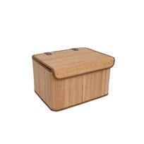 Krepšelis MAX BAMBOO 28x20xH18cm, su dangčiu