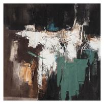 Tapyba aliejiniais dažais 120x120cm, abstraktus vakaras