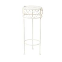 Gėlių stovas SANDY D20xH50cm, antikvarinės baltos spalvos
