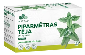 NATĒJA Mėtų Lapų arbatos maišeliai, 24 vnt.