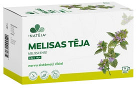 NATĒJA Melisų Lapų arbatos maišeliai, 24 vnt.