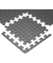 Puzzle mat inSPORTline Famkin (12 tiles, 18 edges) - Grey
