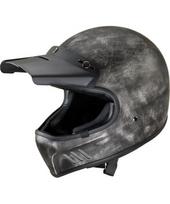 Motociklininko šalmas W-TEC Retron - Striped Silver