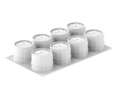 SILIKOMART silikoninė kepimo forma keksiukams, "Antea", 8 x 130 ml (viso: 1,04 l)