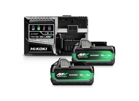 Priedų rinkinys Hikoki UC18YSL3WHZ; 36/18 V; 2x2,5/5,0 Ah; Li-ion